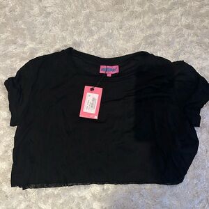 Edikted Black Crop Top